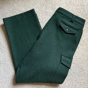 Vintage Codet Canada Green Wool Cargo Pants 38x30 made in Canada military style